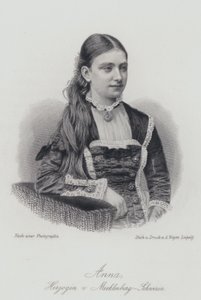 Anna, Mecklenburg-Schwerin hercegné (metszet) alkotó: German School