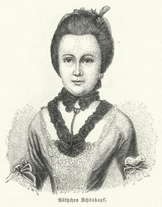 Anna Katharina Schoenkopf (1746-1810), Johann Wolfgang Goethe Anttenlieder című szerelmes verseinek inspirációja alkotó: German School