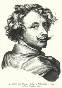 Anthony van Dyck, flamand barokk művész (metszet) alkotó: German School