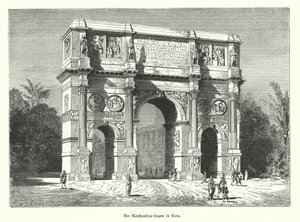 Konstantin diadalíve, Róma (metszet) alkotó: German School
