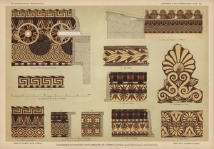 Építészeti ornamentika terrakotta színben (színes litó) alkotó: German School