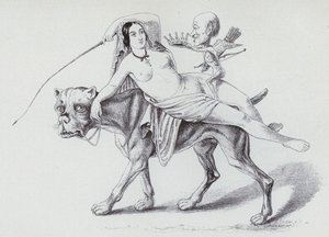 Ariadne a Boron (litho) alkotó: German School