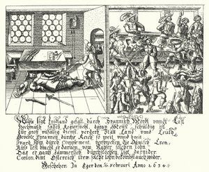 Albrecht von Wallenstein meggyilkolása alkotó: German School