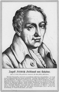 August Friedrich Ferdinand von Kokebue (metszet) alkotó: German School