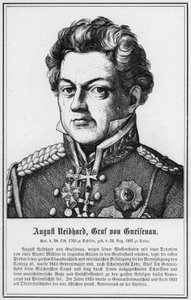 August Neidhard, Gneisenau grófja (metszet) alkotó: German School