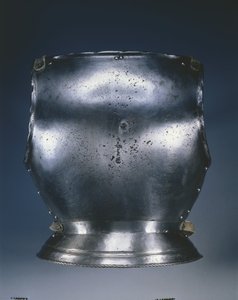 Hátlap, 1510-1530 körül (acél fekete festékkel, bőrszíjak) alkotó: German School