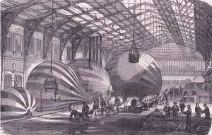 Balloon manufaktúra, Cassells History of the War Franciaország és Németország között, kiadó: Cassell and Company Limited, 1890 körül (litho) alkotó: German School