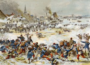 Bapaume-i csata, francia-porosz háború, 1870. január 3 alkotó: German School