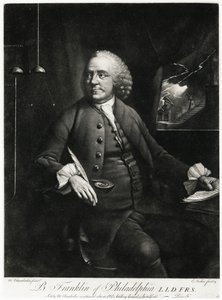 Benjamin Franklin, 1884-90 (fénykép) alkotó: German School