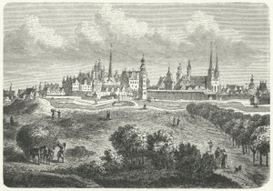 Berlin és Colln a 17. században (metszet) alkotó: German School