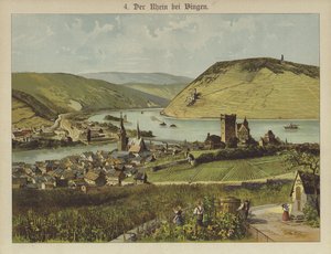 Bingen Am Rhein (színes litó) alkotó: German School