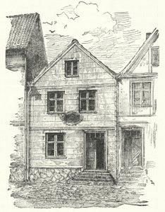 Johann Gottfried Herder német költő szülőhelye, Mohrungen, Poroszország (metszet) alkotó: German School