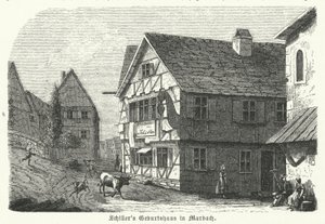 Friedrich Schiller német költő és drámaíró szülőhelye, Marbach am Neckar alkotó: German School