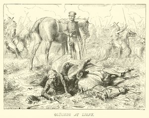 Blucher a Lignynél alkotó: German School