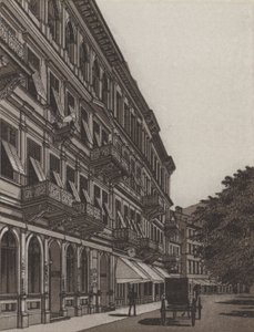 Cafe Elefant, Old Meadow (litho) alkotó: German School