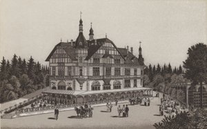 Cafe Jagerhaus (litho) alkotó: German School
