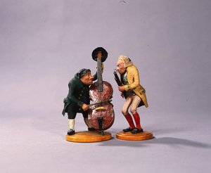 Zenészek karikatúraszerű figurái, Nürnbergben készültek, 1836 (kerámia) (lásd még 78087) alkotó: German School