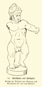 Caligula karikatúrája (litográfia) alkotó: German School