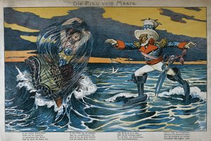 Karikatúra a spanyol-amerikai háborúról, 1898 alkotó: German School