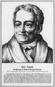 Carl August, Szász-Weimar-Eisenach nagyhercege (metszet) alkotó: German School