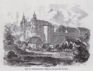 Chateau de Montbeliard, Franciaország (metszet) alkotó: German School