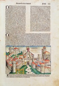 Ninive városa, Hartmann Schedel (1440-1514) „Liber Chronicarum” című könyvéből, 1493 (színes fametszet) alkotó: German School