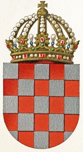 Horvátország címere, 1898 körül alkotó: German School
