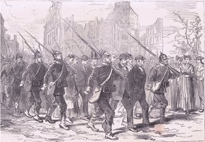 Fogolykonvoj, Cassells: A Franciaország és Németország közötti háború története, Cassell and Company Limited, 1890 körül (litho) alkotó: German School