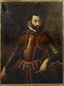 Schwarzenberg Adolf gróf, aki 1594-ben visszafoglalta a magyarországi Győrt a töröktől ... alkotó: German School