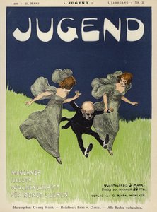 A Jugend magazin címlapillusztrációja, 1896 alkotó: German School
