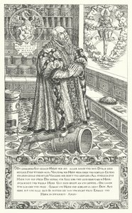 Cyriacus Schnaus, patikus a 16. századi Nürnbergben (metszet) alkotó: German School