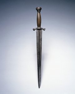 Tőr, 1500-as évek közepe (acél jávorszarvas markolattal) alkotó: German School