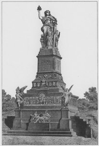 Nemzeti emlékmű a Niederwaldon (metszet) alkotó: German School