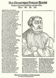 Martin Luther német protestáns reformátor halála (metszet) alkotó: German School