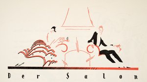 Der Salon a Styltől, pub.1922 (stencilnyomat) alkotó: German School