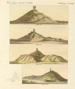 Birs Nimród vagy Bábel tornyának leírása (színes metszet) alkotó: German School