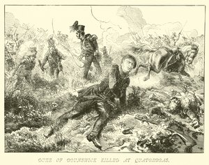 Brunswick hercegét Quatrebrasban megölték alkotó: German School