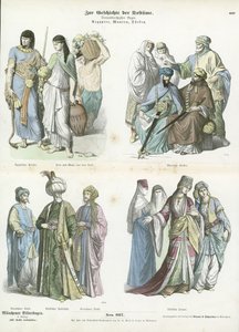 Egyiptomi, mór és török viselet alkotó: German School