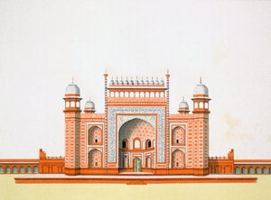 A Taj Mahal bejárata alkotó: German School