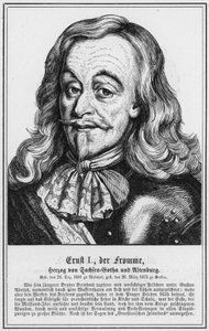 I. Ernst, a jámbor, Szász-Gotha és Altenburg hercege (metszet) alkotó: German School