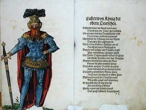 Eusterwon, a felsőnémetek királya, „A német nemzet első tizenkét öreg királyának és hercegének eredete” c. alkotó: German School