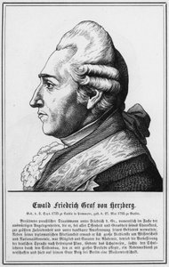 Ewald Friedrich Graf von Herzberg (metszet) alkotó: German School