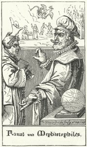 Faust és Mefisztó (metszet) alkotó: German School