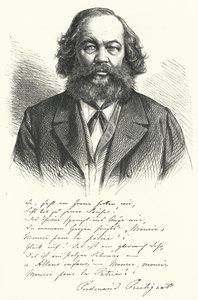 Ferdinand Freiligrath német költő, műfordító és liberális politikai agitátor (metszet) alkotó: German School