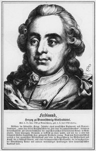 Ferdinánd, Brunswick-Wolfenbuttel hercege (metszet) alkotó: German School