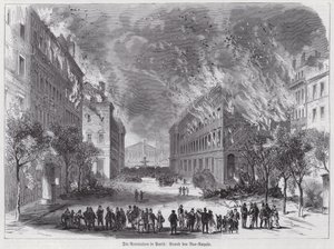 Tüzek a Rue Royale-ban, Párizs kommün alkotó: German School