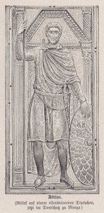 Flavius Aetius, római hadvezér (metszet) alkotó: German School