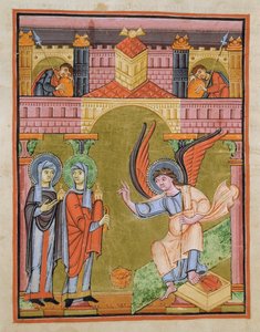 Fol. 33v a Reichenau Iskola Evangéliumából, Codex F. II. 1 alkotó: German School