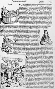 Folio önéletrajz, a Liber Chronicarumtól, Hartmann Schedel (1440-1514) 1493 alkotó: German School