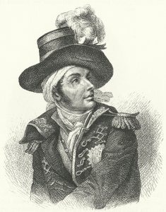 Francois de Charette, francia királypárti katona és politikus, aki a francia forradalmi rezsim elleni Vendee-lázadás egyik vezetője volt (metszet) alkotó: German School